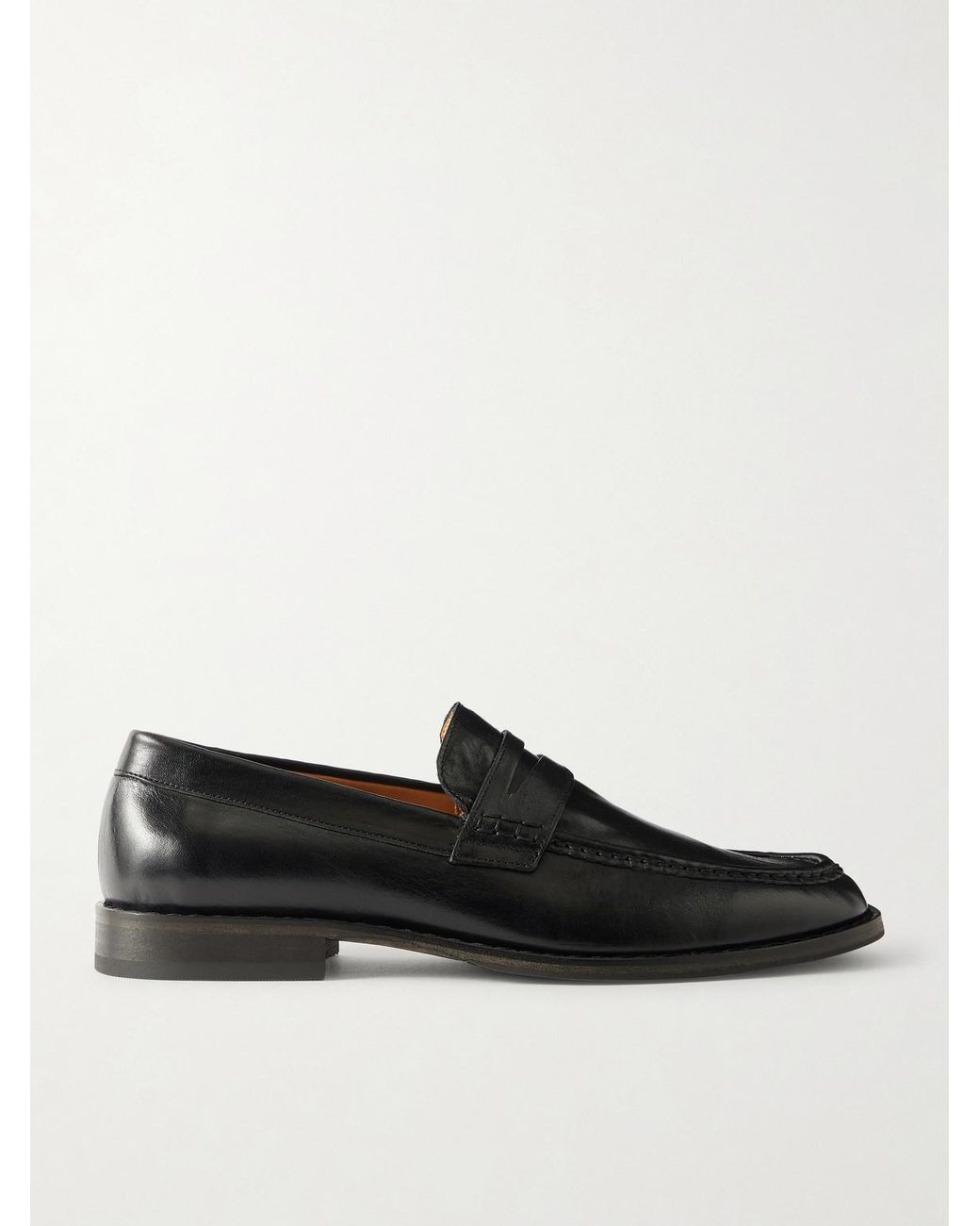 Our Legacy Black Light Leather Loafers for men