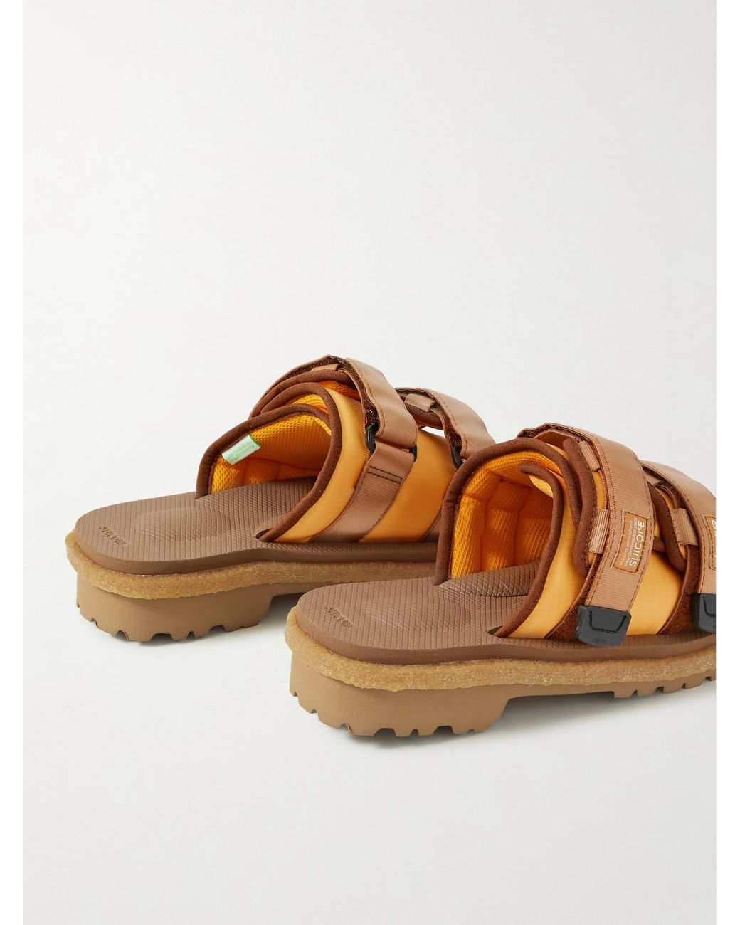 Moncler Genius Brown Moto Mountain Sandals For for men