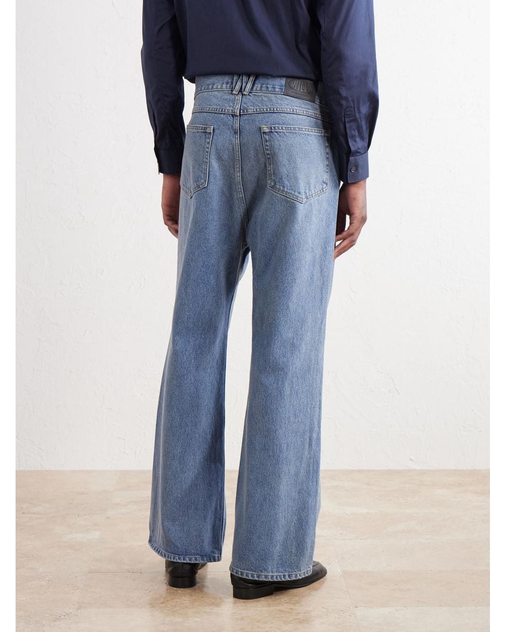 Willy Chavarria Blue Flared Jeans for men