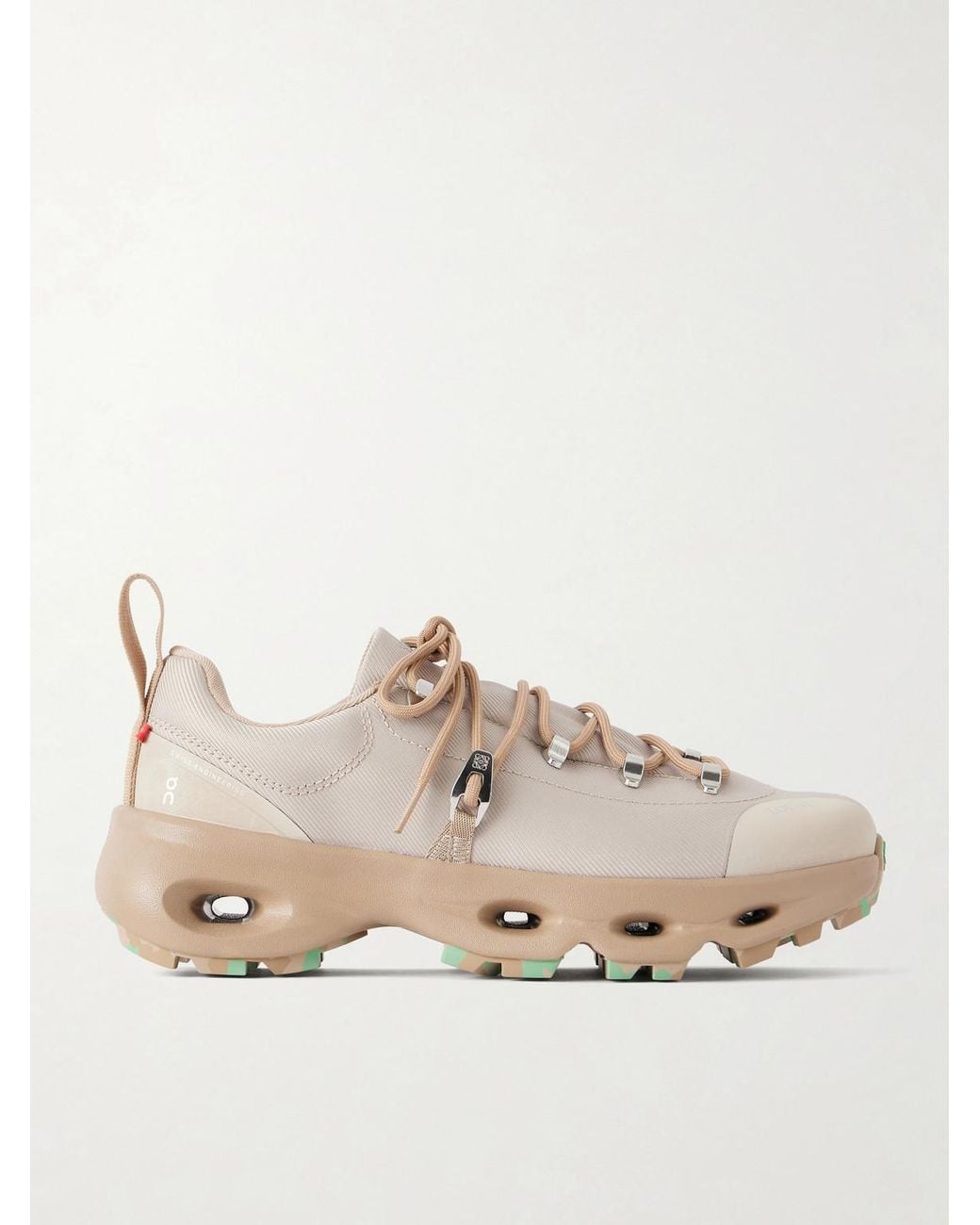 Loewe Natural On Cloudsolo Hiker Rubber-Trimmed Twill Sneakers for men
