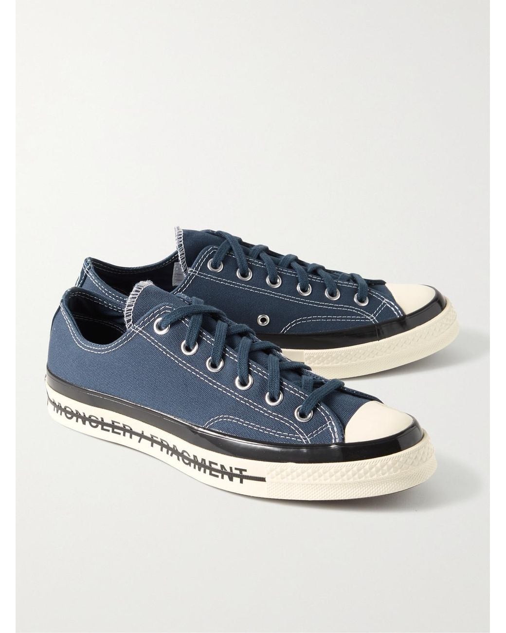 Moncler Blue Converse 7 Fragment Fraylor Iii Canvas Sneakers for men