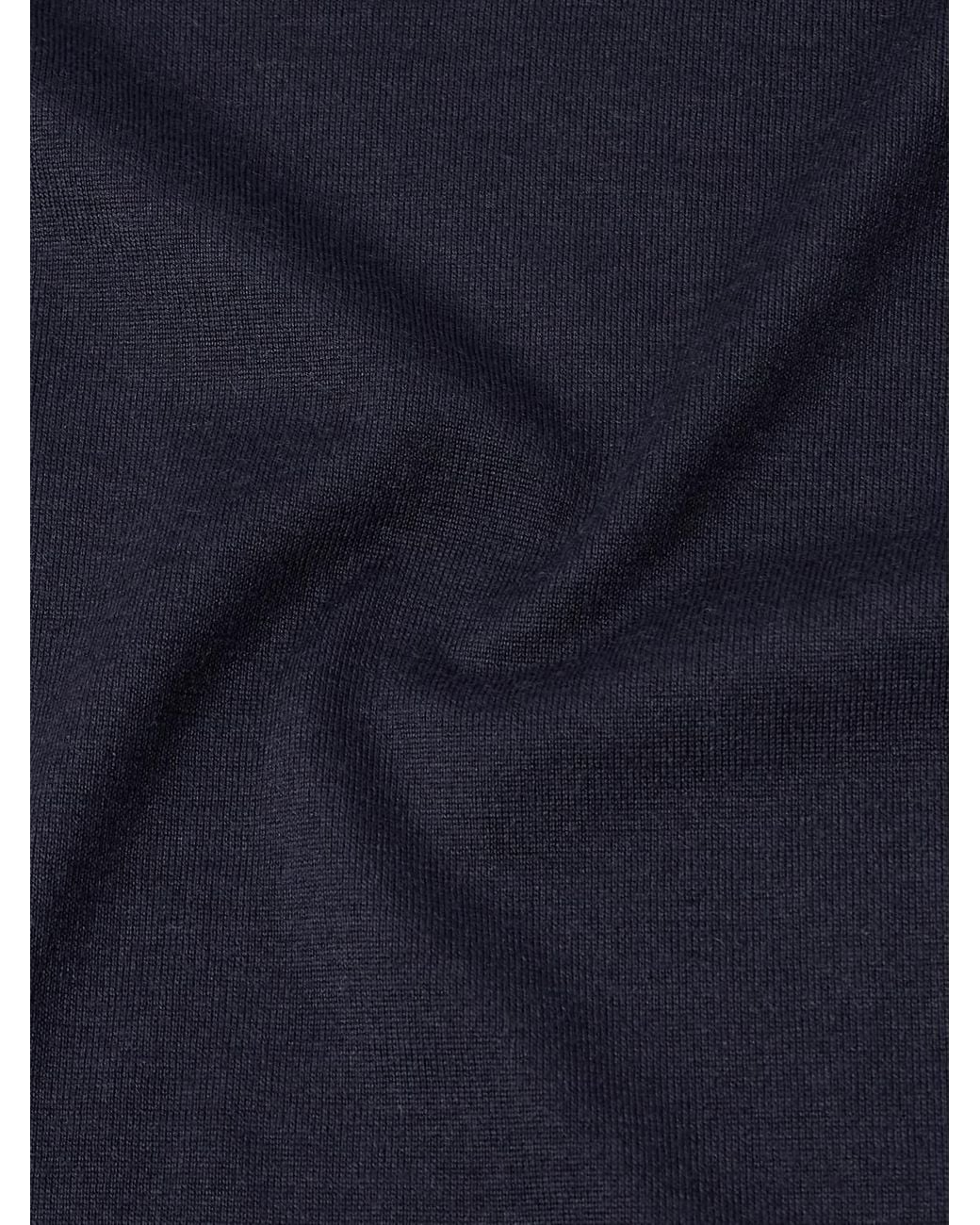 Zegna Blue Cashmere And Silk-Blend Sweater for men