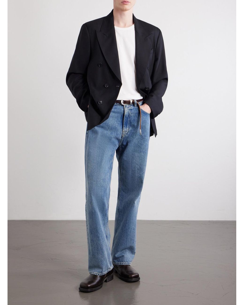 Our Legacy Blue Third Cut Straight-Leg Jeans for men