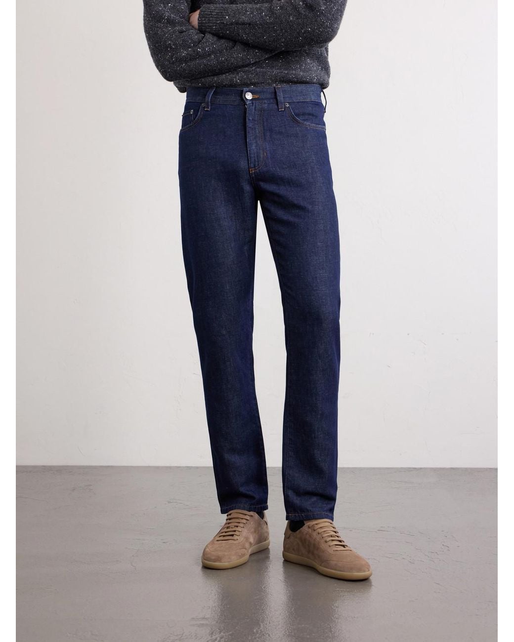 Zegna Blue Straight-leg Jeans for men