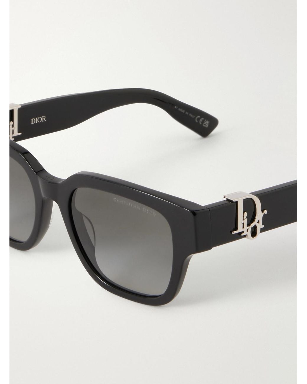 Dior Black Dior Oblique S1i Square-frame Acetate Sunglasses for men