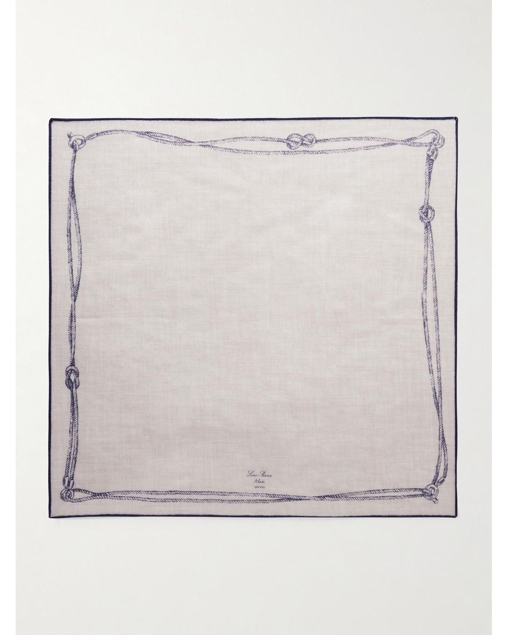 Loro Piana Gray Embroidered Cashmere And Silk-Blend Voile Scarf for men