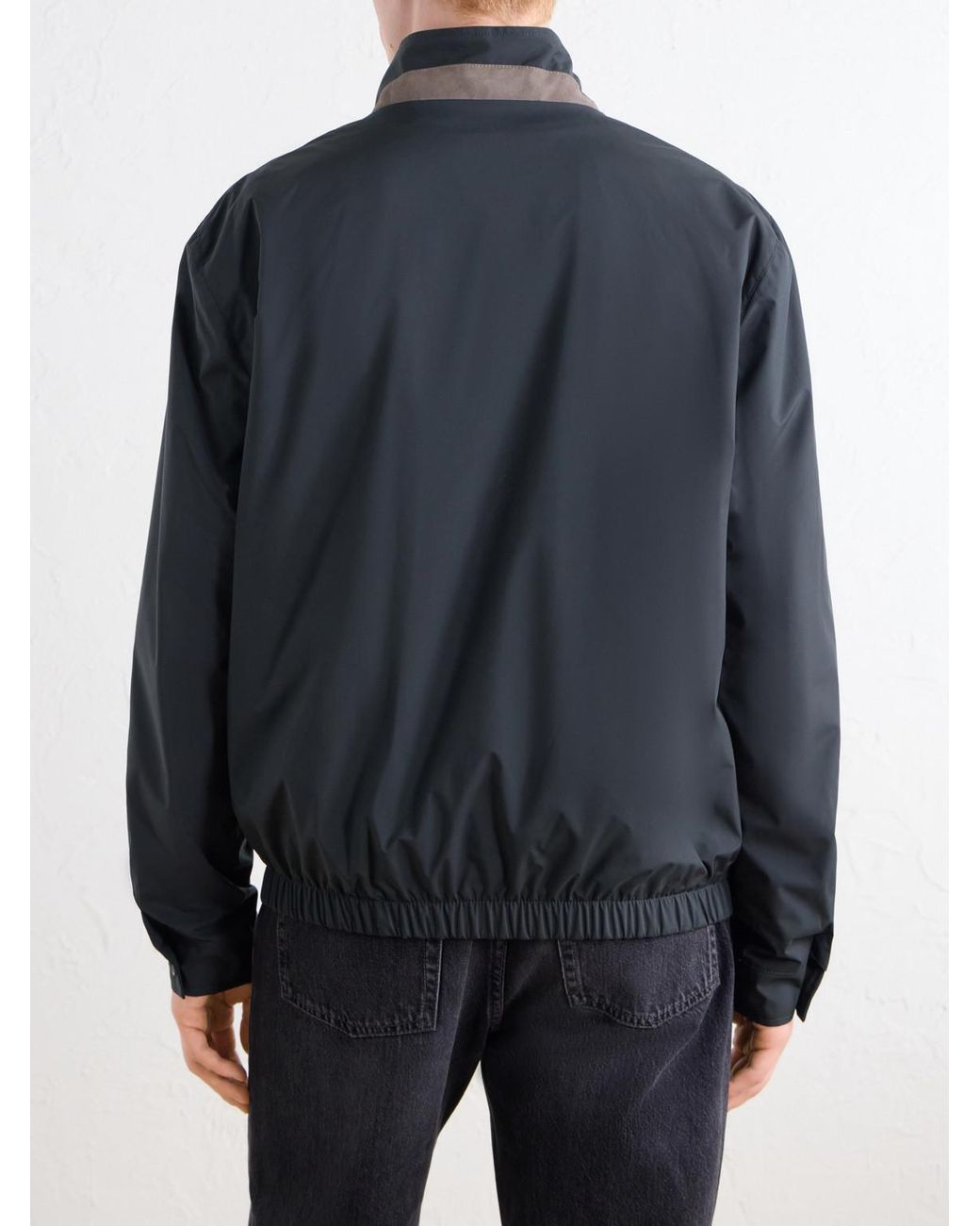 N.Peal Cashmere Blue Shell Blouson Jacket for men