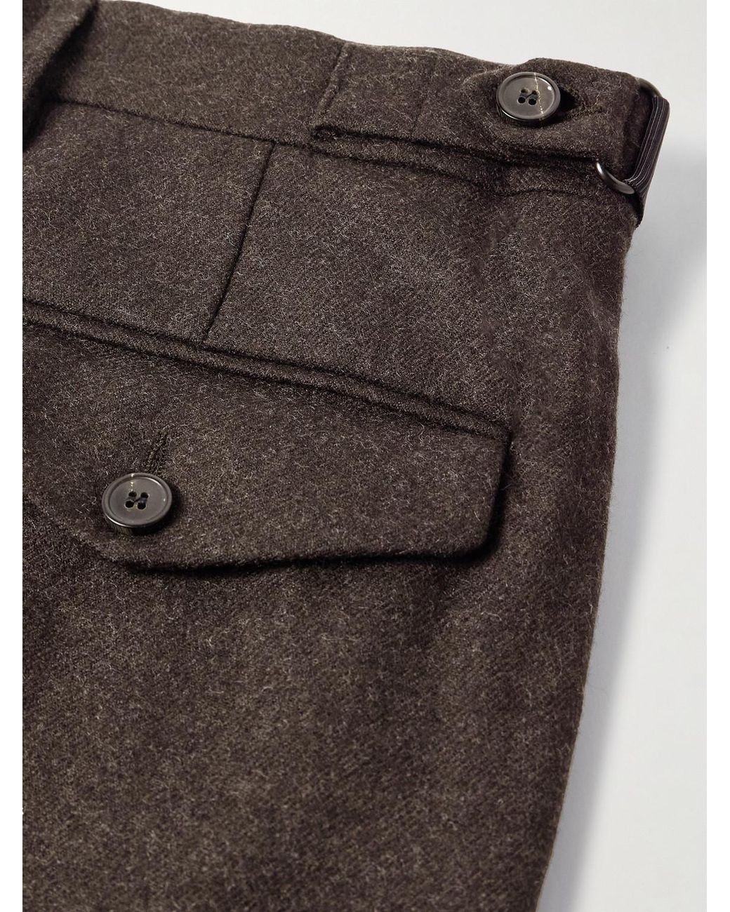 Dries Van Noten Black Straight-Leg Wool Trousers for men