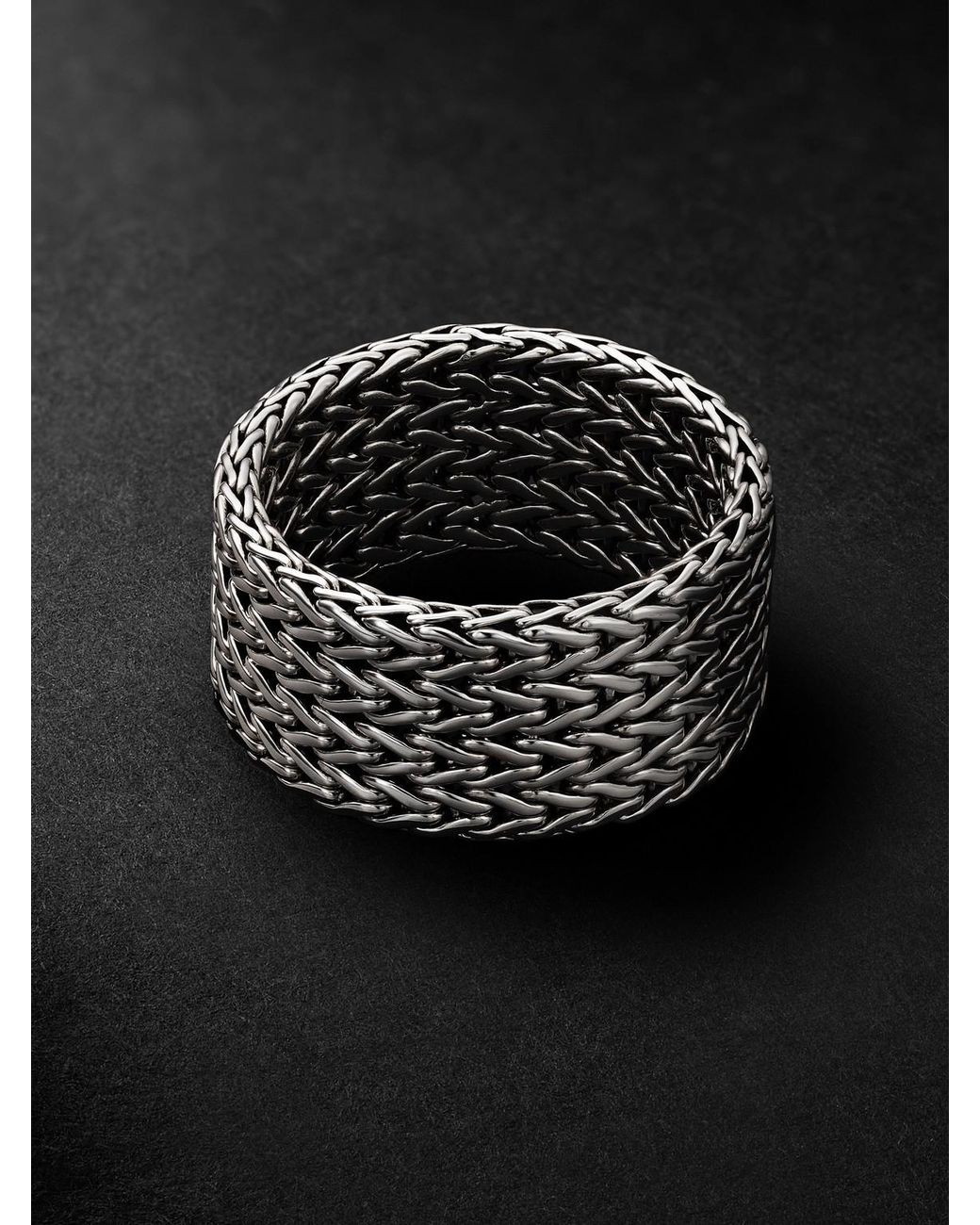 Rata Sterling Ring di John Hardy in Black da Uomo