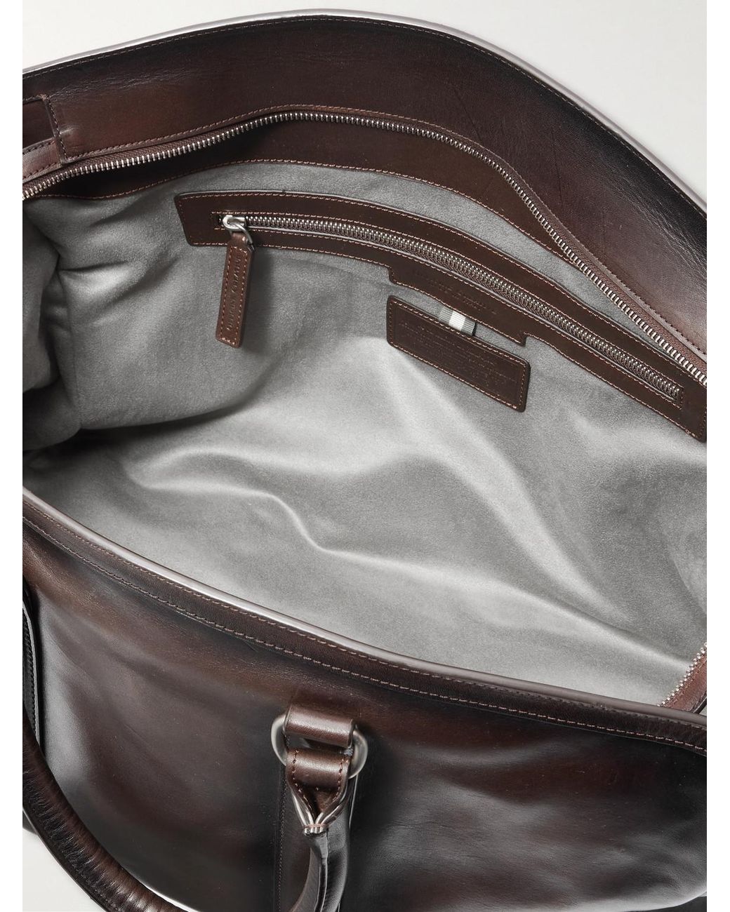 Officine Creative Black Quentin 009 Leather Weekend Bag for men