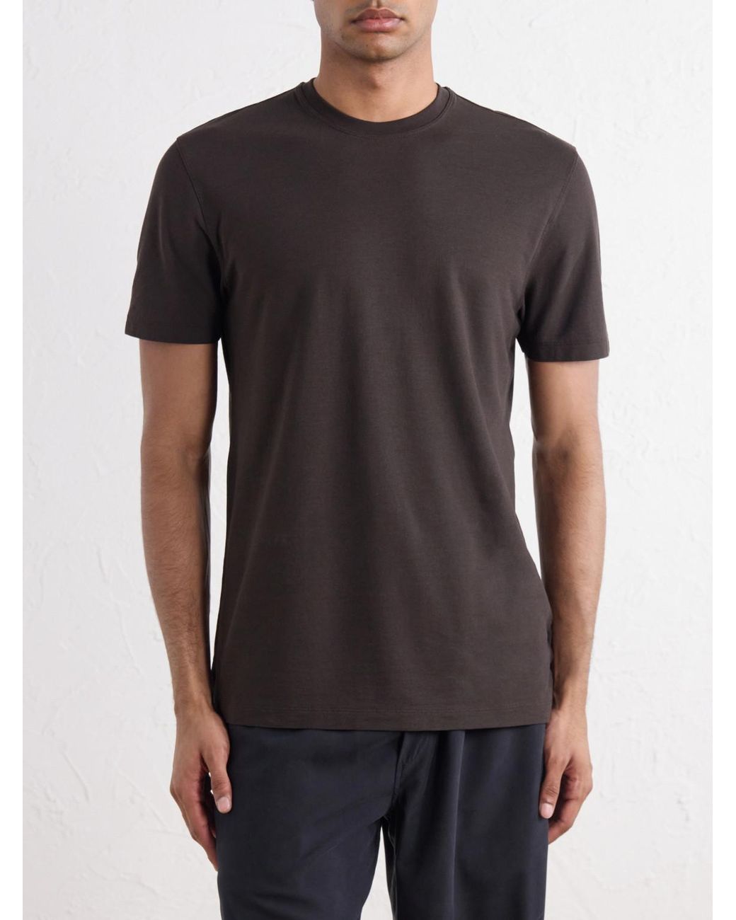Slowear Gray Zanone Slim-fit Icecotton Jersey T-shirt for men