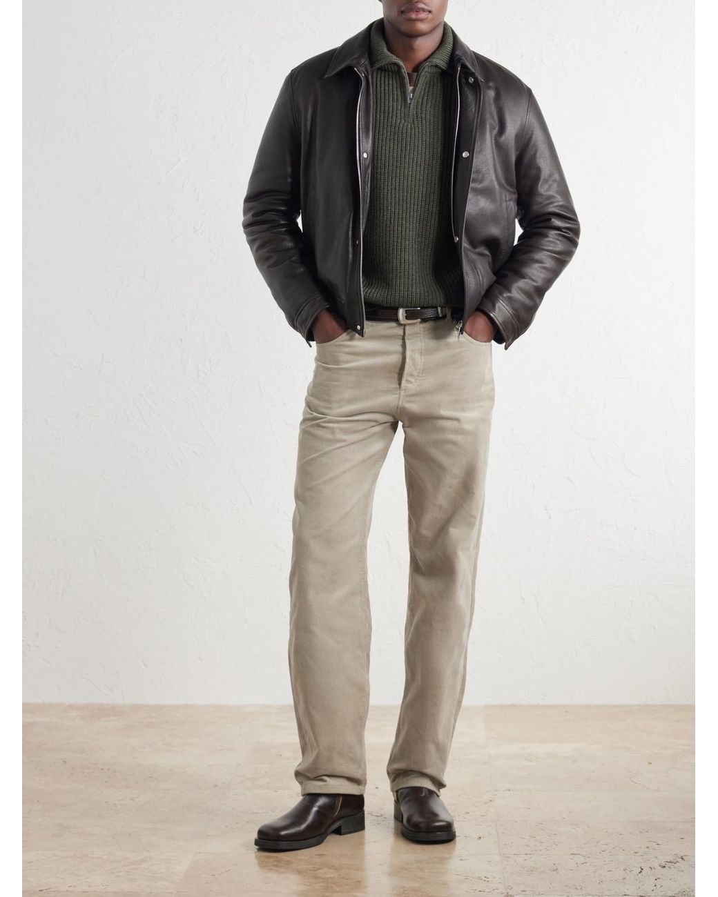 A.P.C. Natural Fairfax Straight-Leg Corduroy Jeans for men