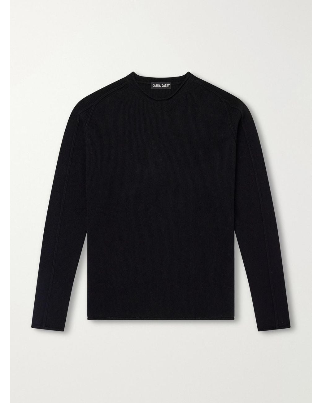 Casey Casey Blue Merino Wool And Cashmere-blend Sweater for men