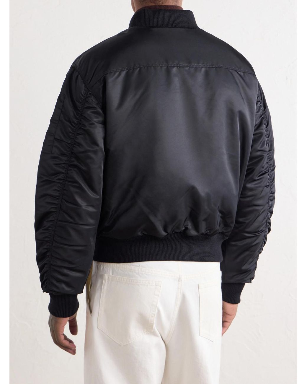 Officine Generale Blue Javier Padded Shell Bomber Jacket for men