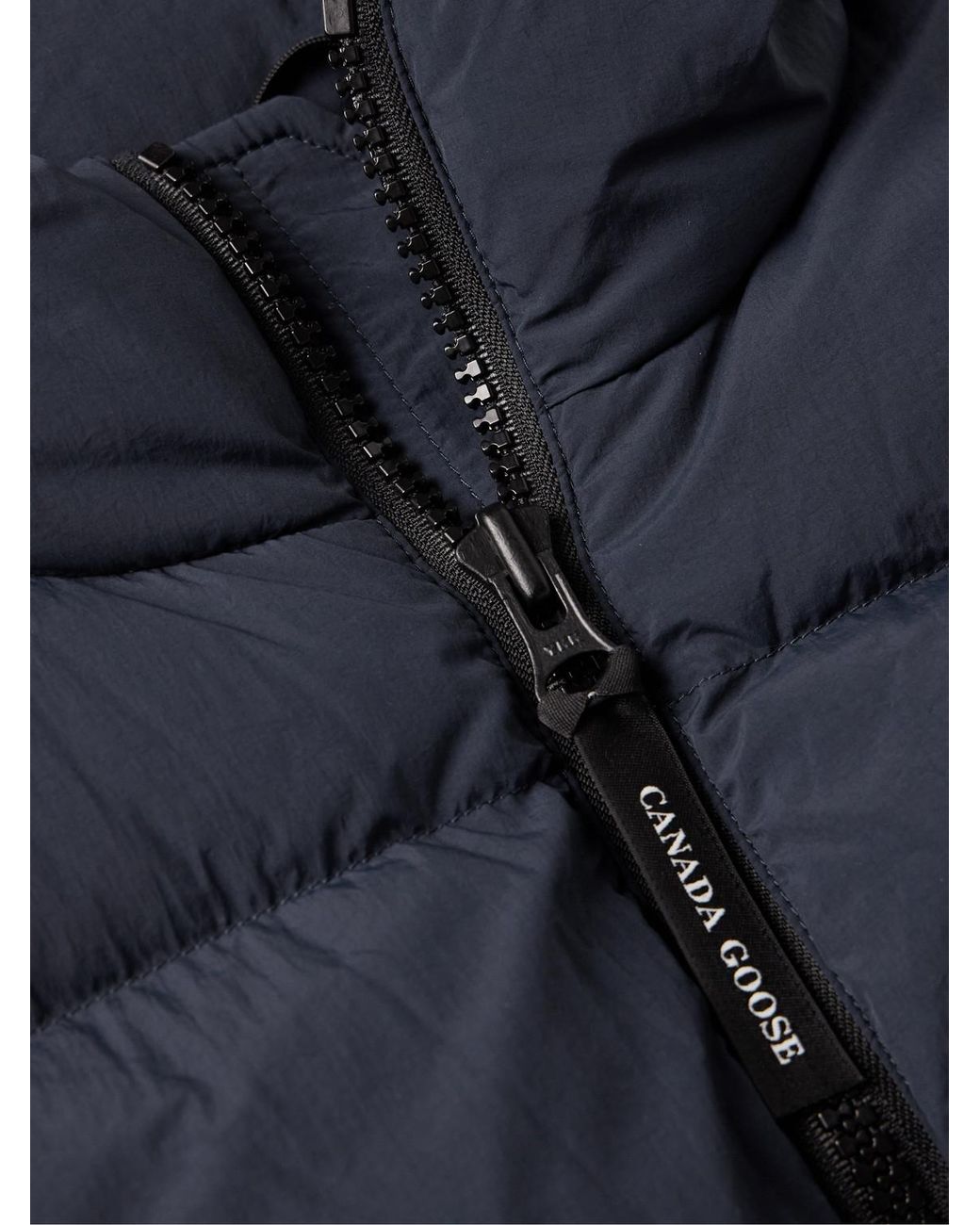 Canada Goose Blue Lawrence Slim-fit Logo-appliquéd Quilted Enduraluxe® Down Gilet for men