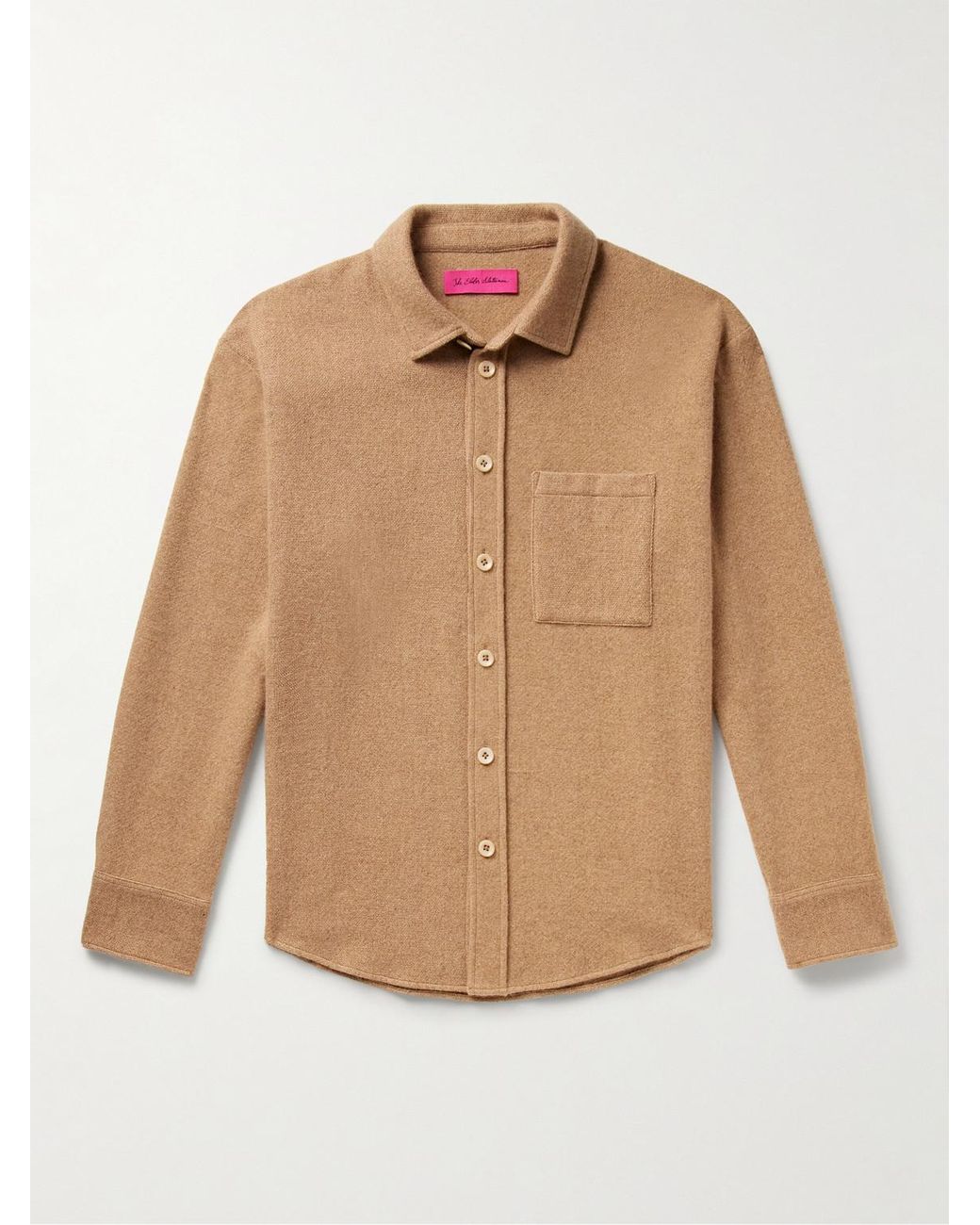 The Elder Statesman Natural Cashmere Overshirt for men