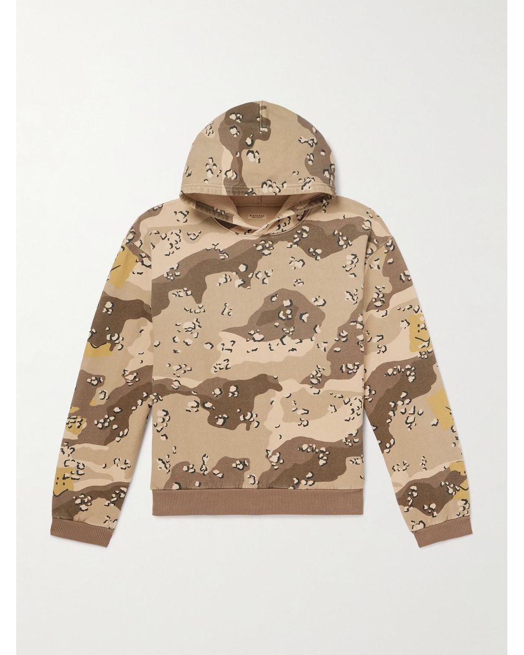 Kapital Natural Peckish Choco-Chip Printed Cotton Hoodie for men