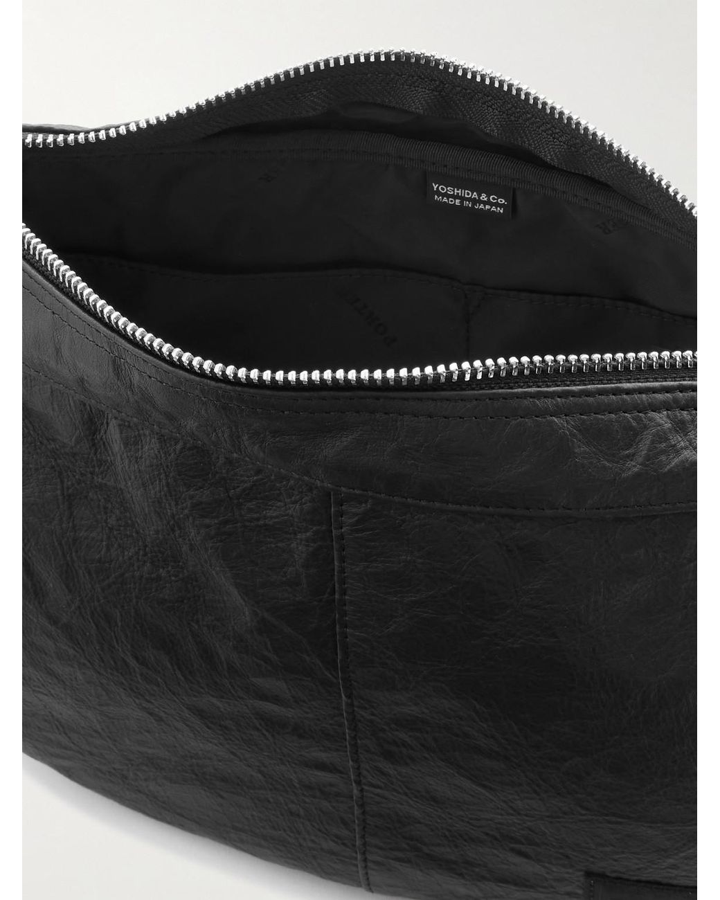 Porter-Yoshida and Co Black Freestyle Dyneema Textured-Leather Messenger Bag for men