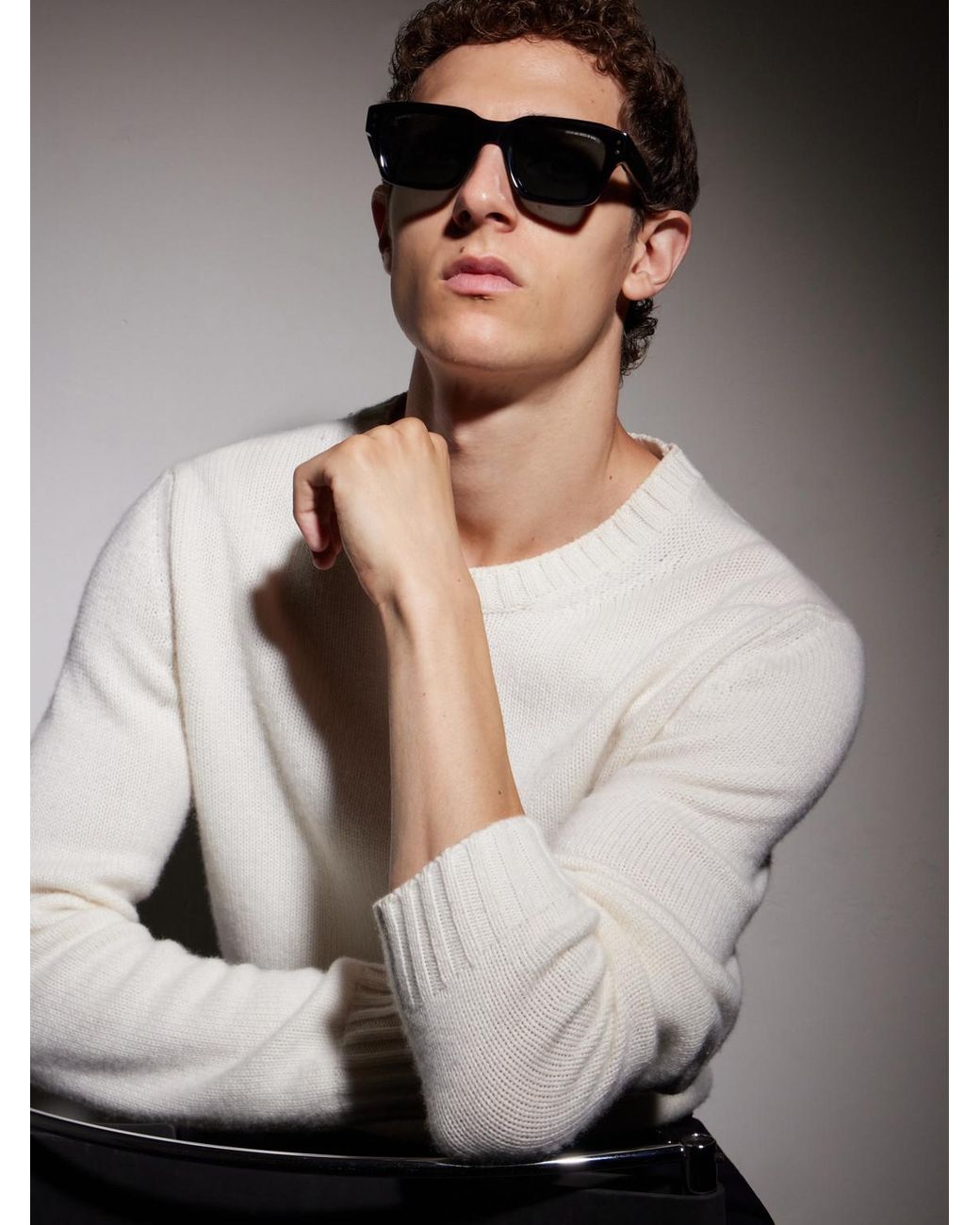 Cutler & Gross Blue Square-Frame Acetate Sunglasses for men