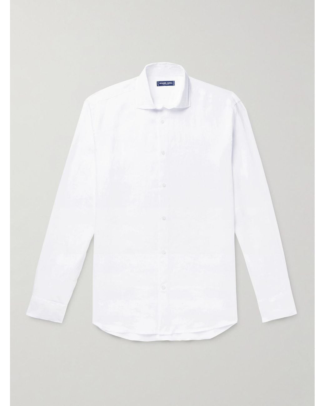Frescobol Carioca White Linen Shirt for men