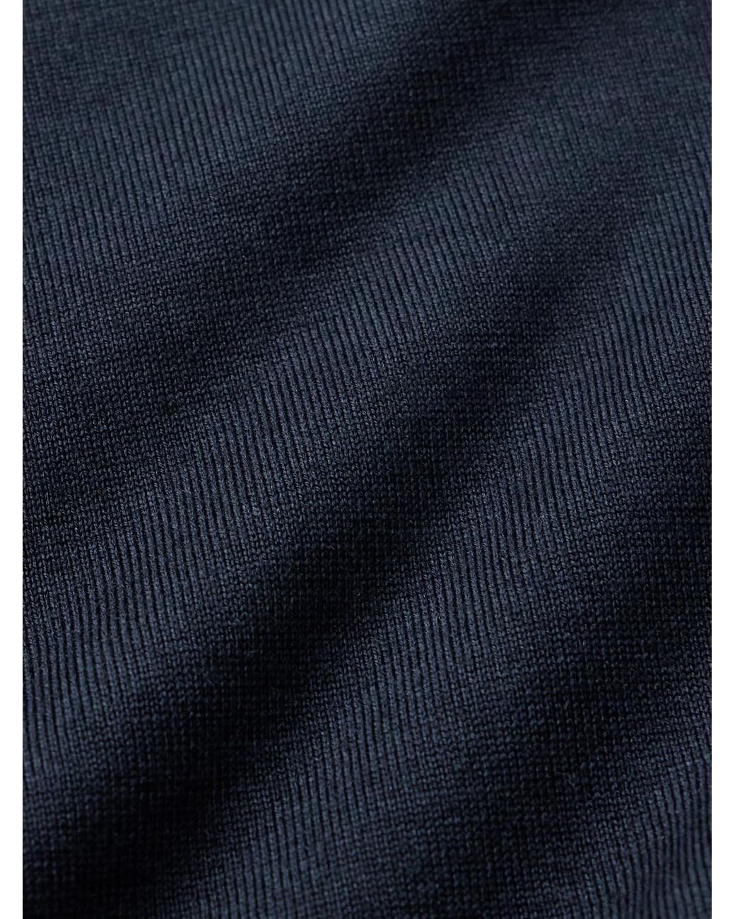 Dries Van Noten Blue Merino Wool Sweater for men