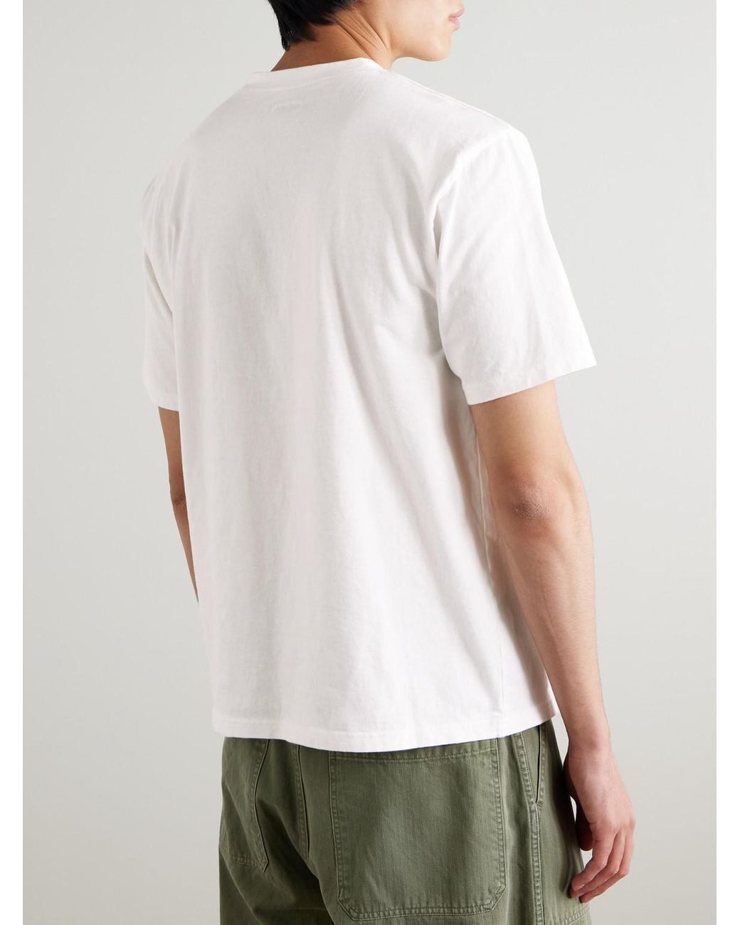 Kapital White Printed Cotton-Jersey T-Shirt for men