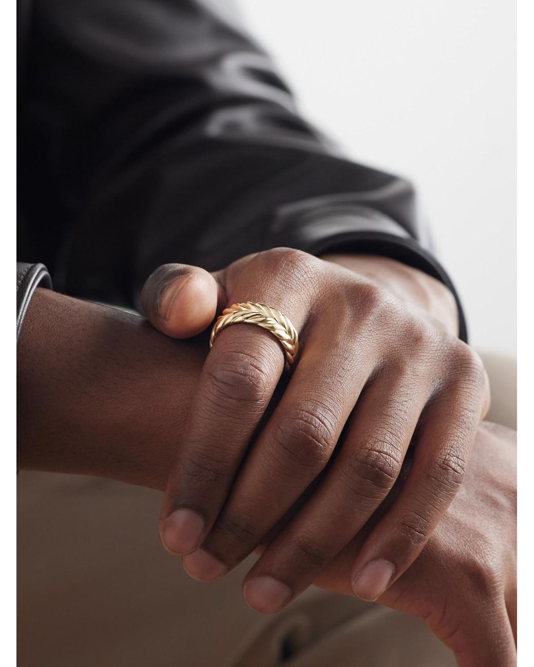 David Yurman Black 18-Karat Ring for men