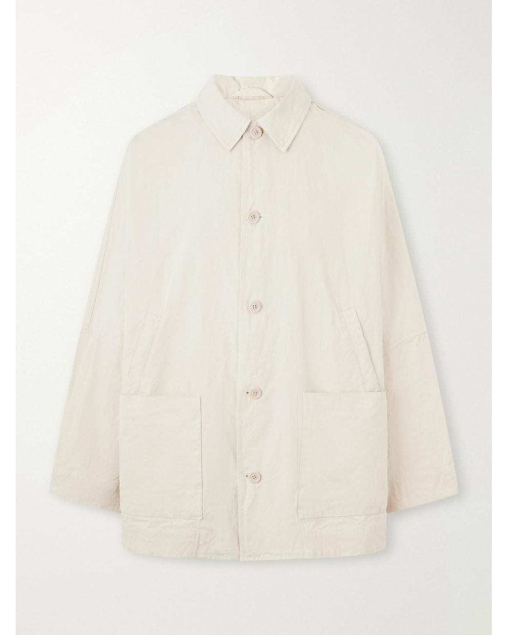 Casey Casey Natural Weiping Crinkled-Cotton Jacket for men