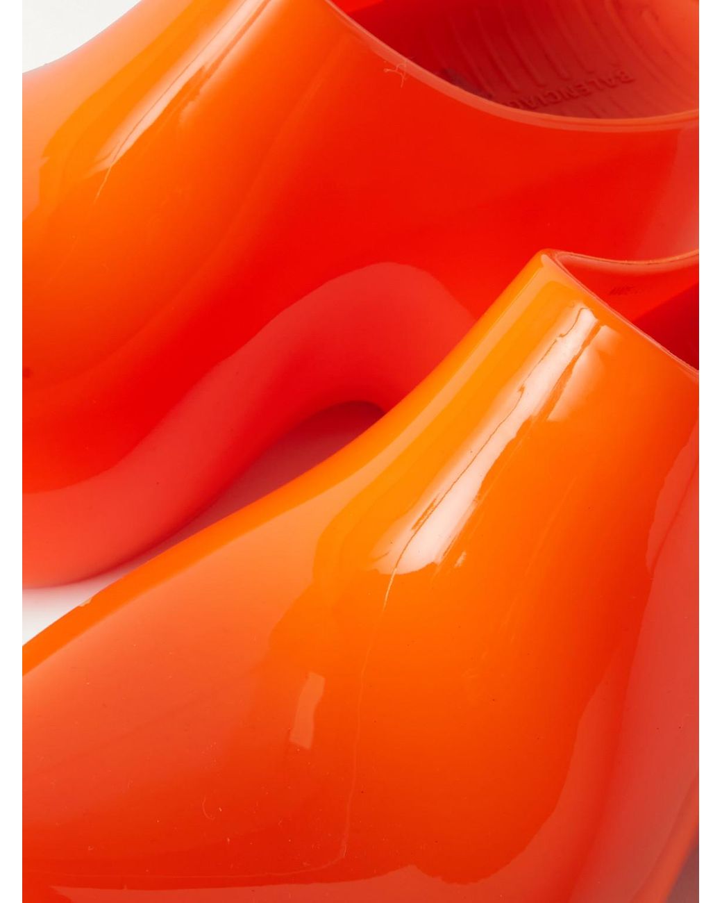 Balenciaga Technoclog Rubber Clogs in Orange for Men | Lyst UK