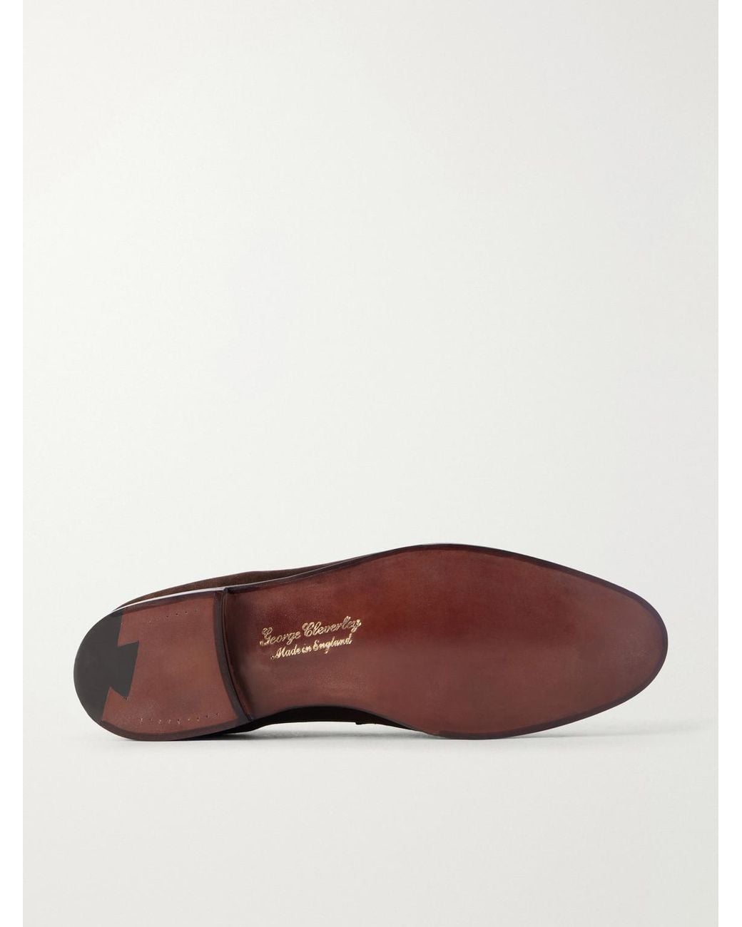 George Cleverley Brown Bradley Ii Suede Loafers for men