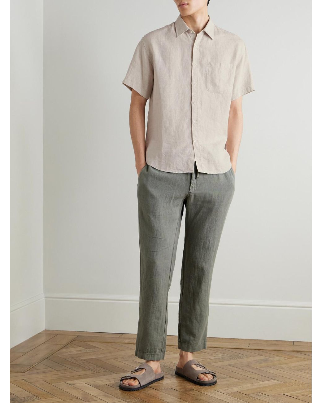 NN07 Natural Deon 5708 Linen Shirt for men