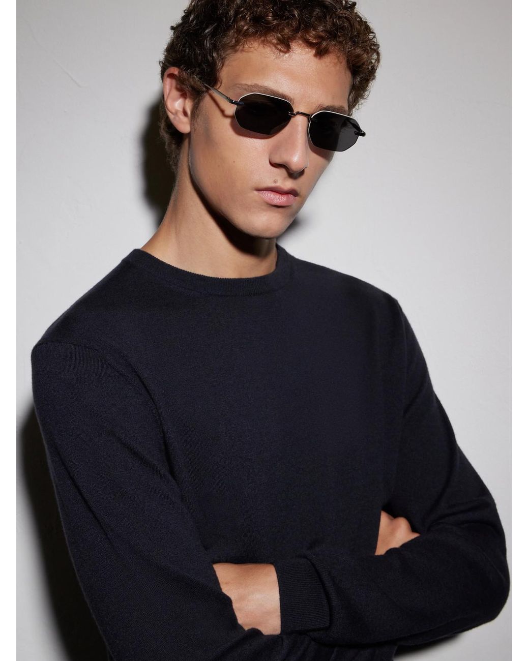 Dior Metallic Diorblacksuit S19U Geometric Square-Frame-Tone Metal Sunglasses for men