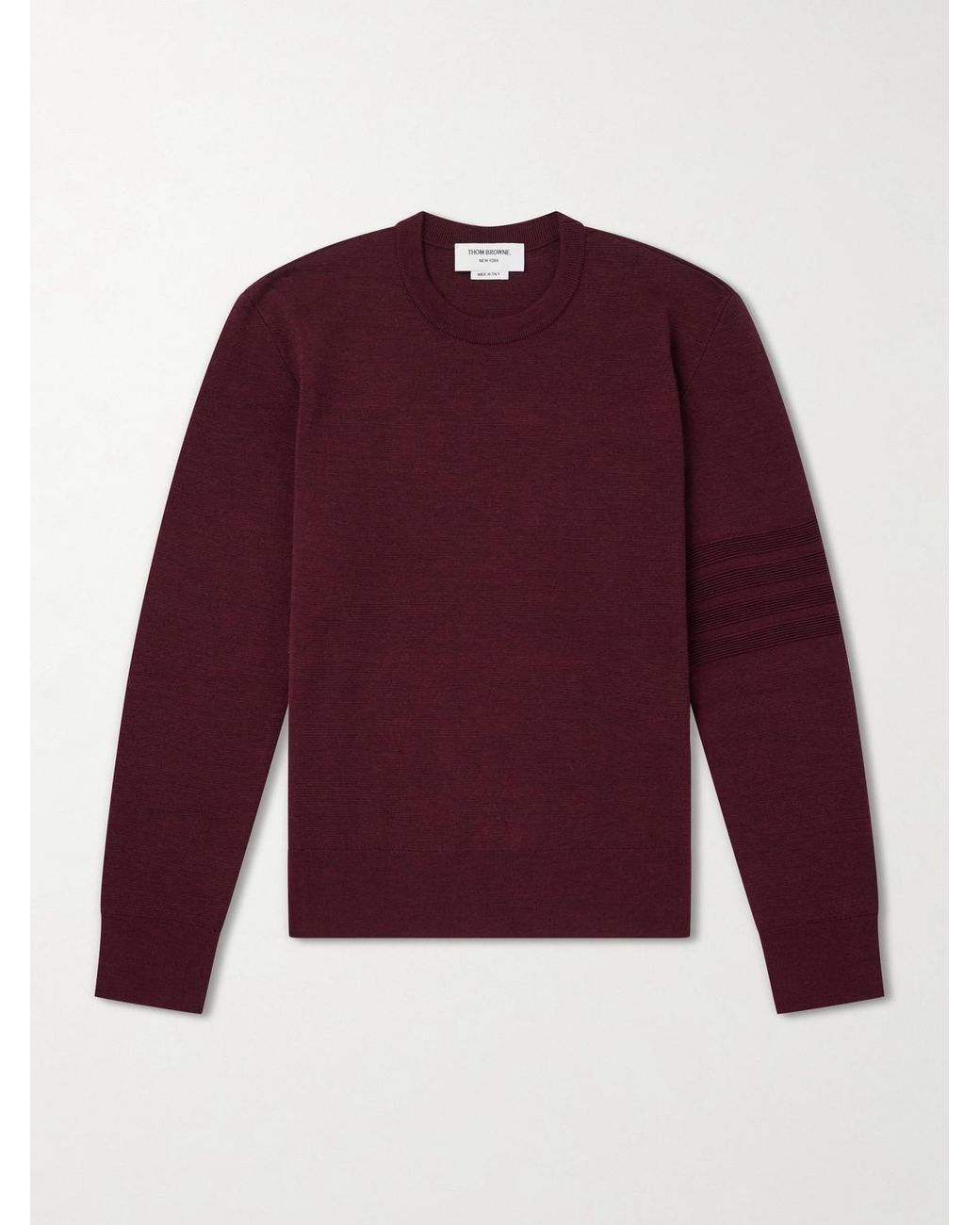 Thom Browne Red Milano Stitch Wool for men