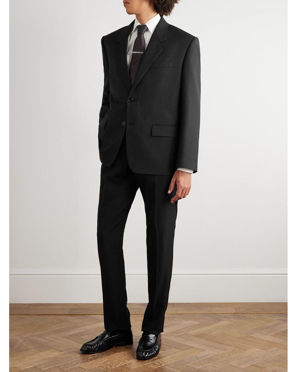 Saint Laurent Black Wool-gabardine Blazer for men