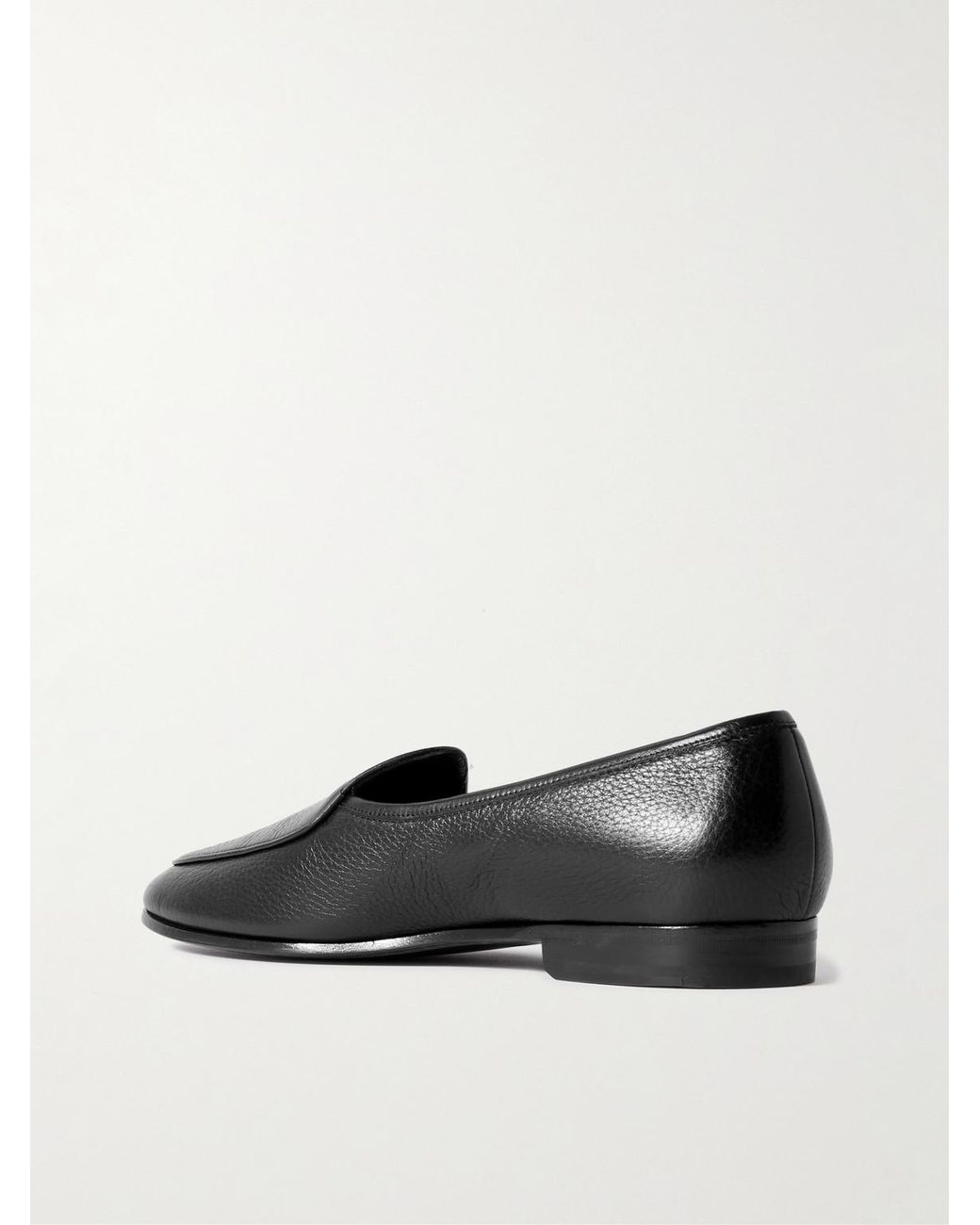 Morjas Black The Belgian Deerskin Loafers for men