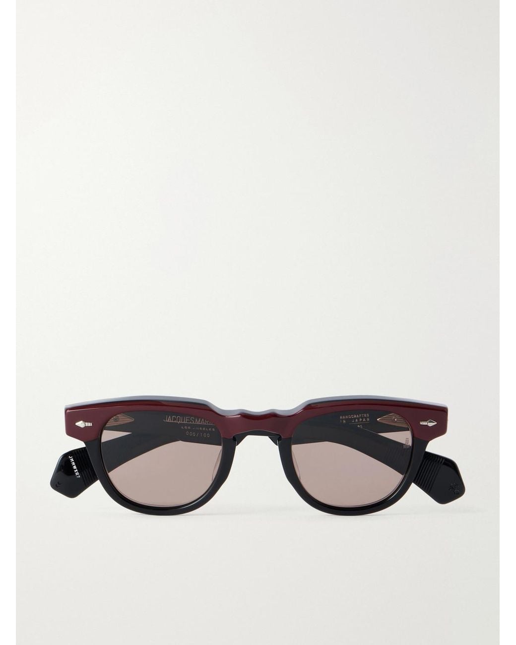 Jacques Marie Mage Brown Wahkan D-Frame Two-Tone Acetate Sunglasses for men