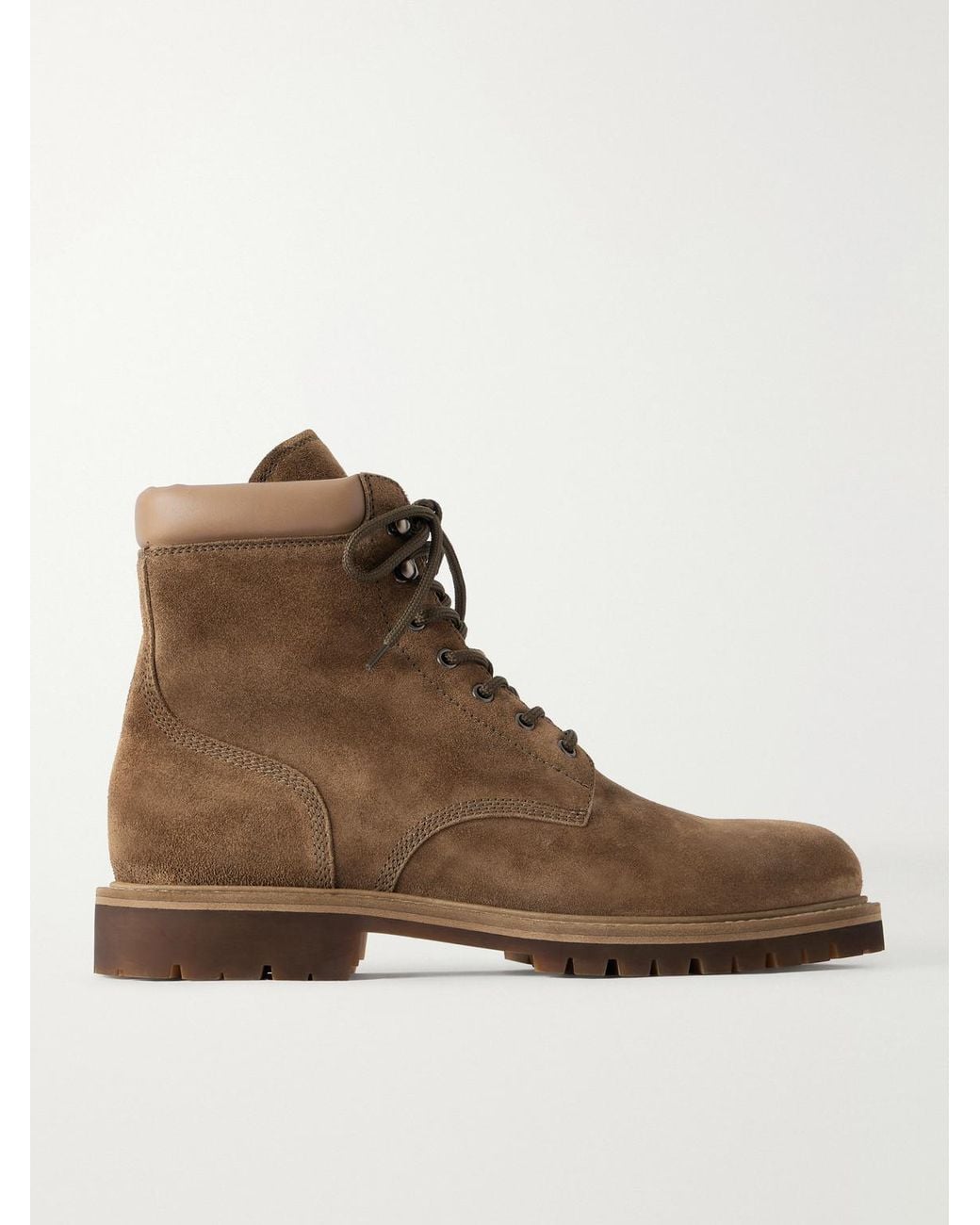 Officine Creative Brown Boss 002 Suede Boots for men