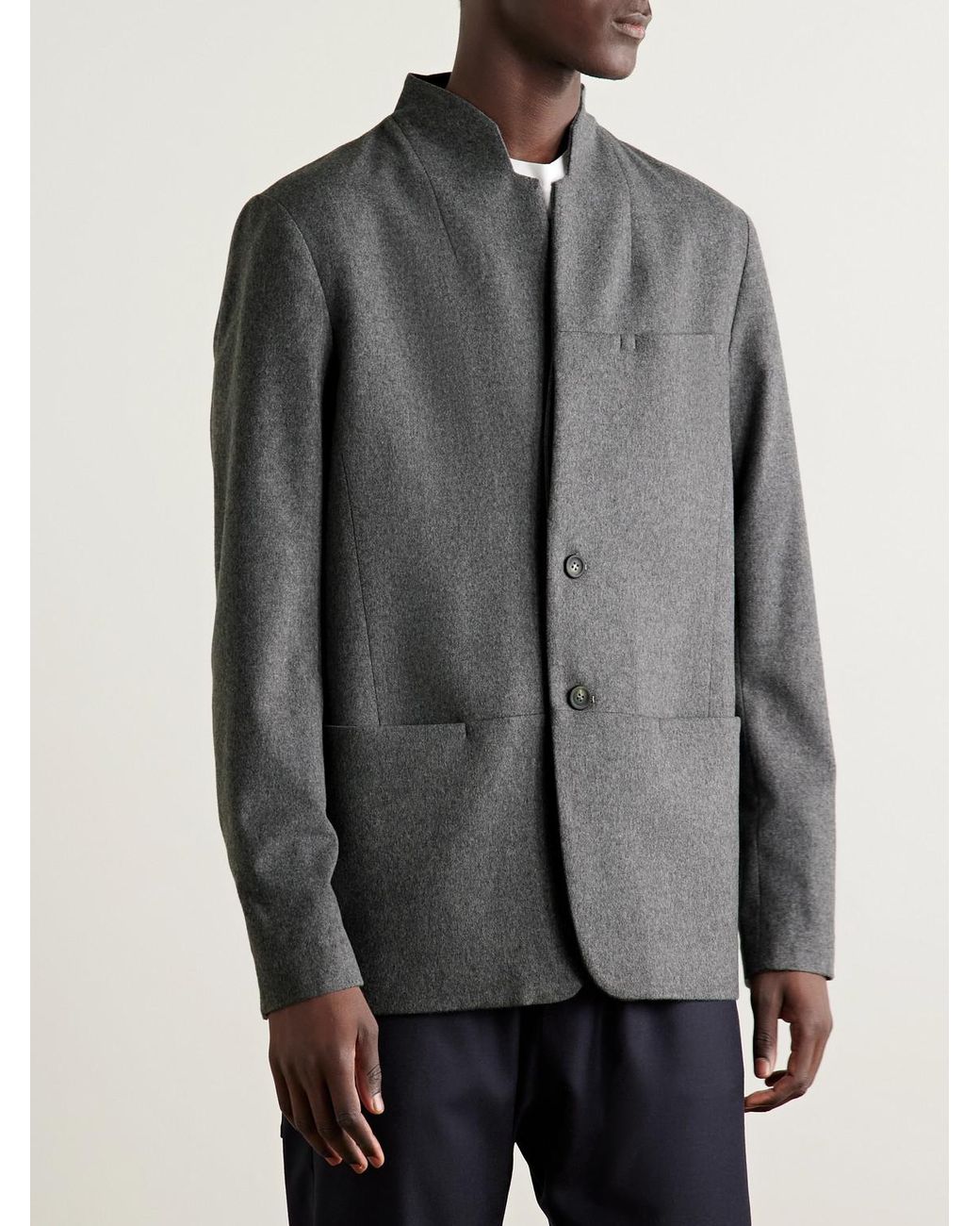 Sease Gray Ellen 2.0 Unstructured Wish Virgin Wool And Cashmere-Blend Felt Blazer for men