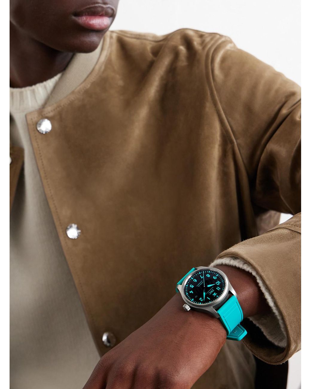 Iwc Blue Mercedes-amg Petronas Formula Onetm Team Pilot's Mark Xx Automatic Titanium Watch for men