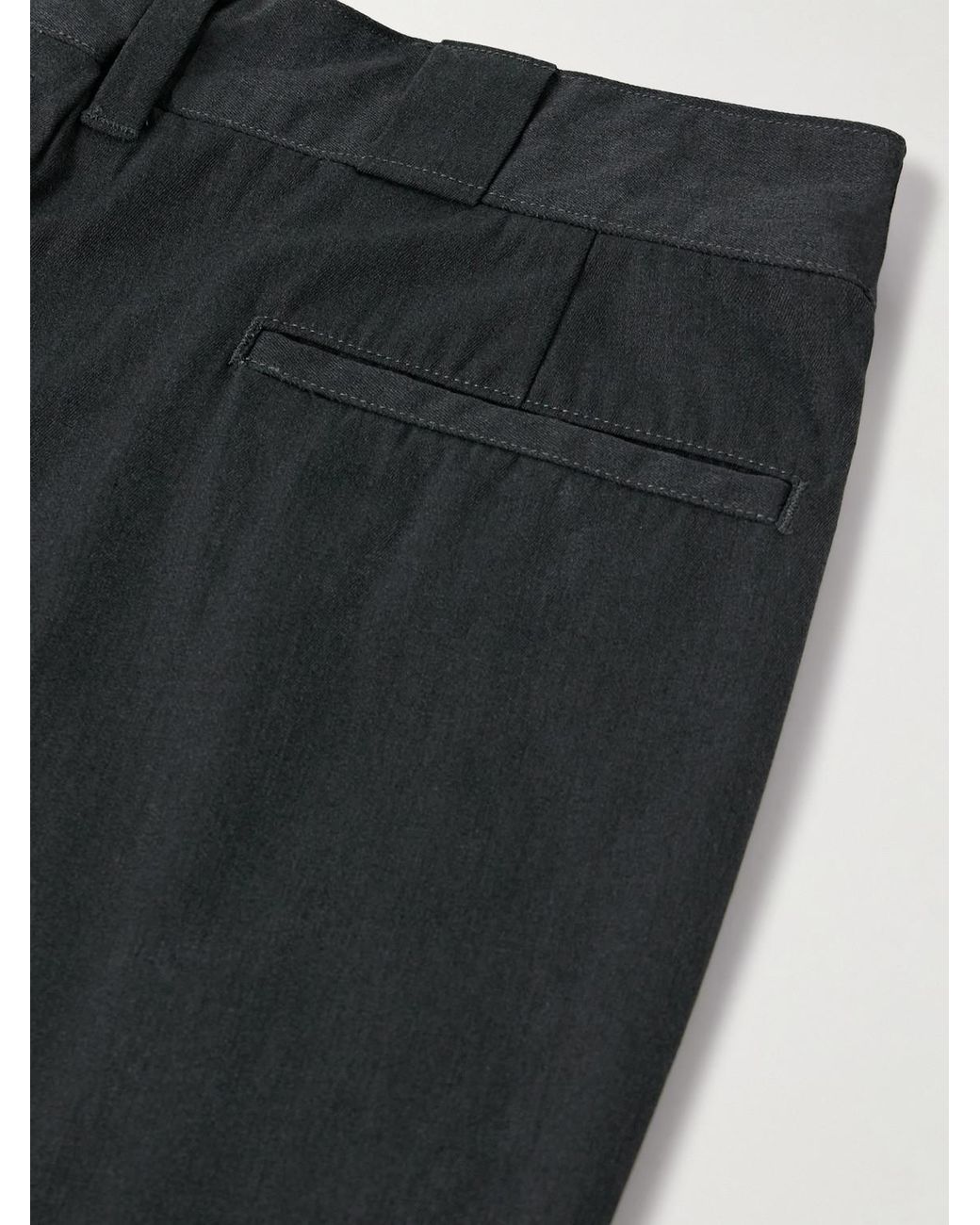 A.PRESSE Blue Work Straight-Leg Cotton-Blend Chinos for men