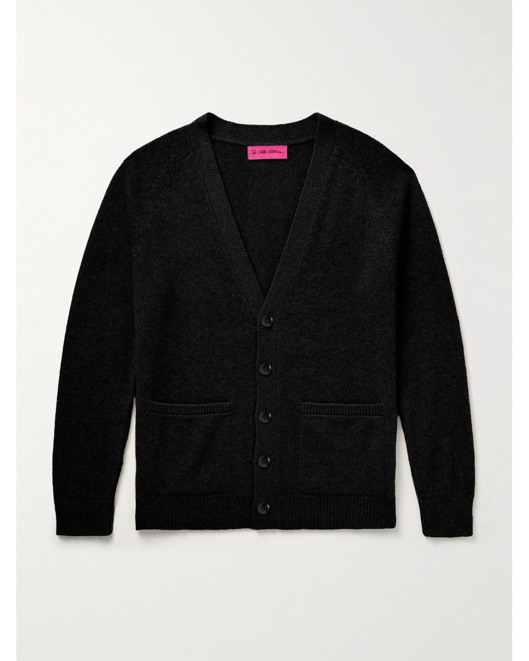 The Elder Statesman Black Cashmere Cardigan for men