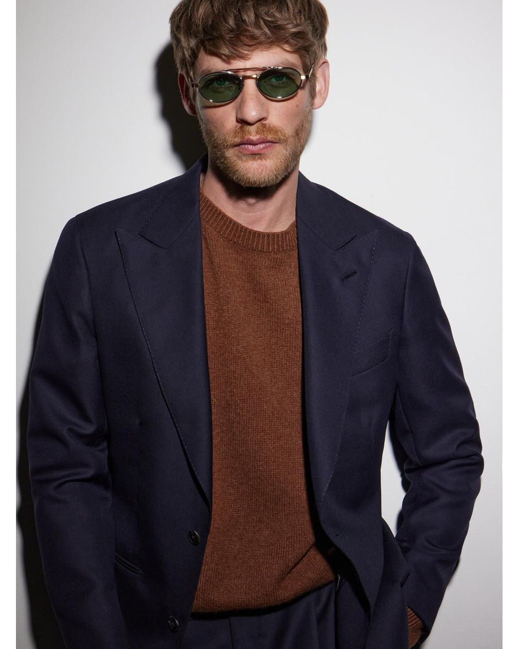 Cutler & Gross Green 1427 Round-Frame Two-Tone Titanium Sunglasses for men