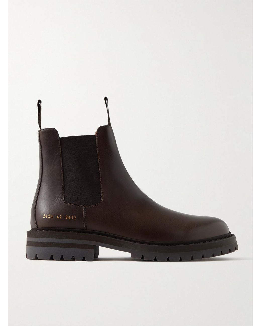 Common Projects Leather Chelsea Boots in Black for Men Lyst UK