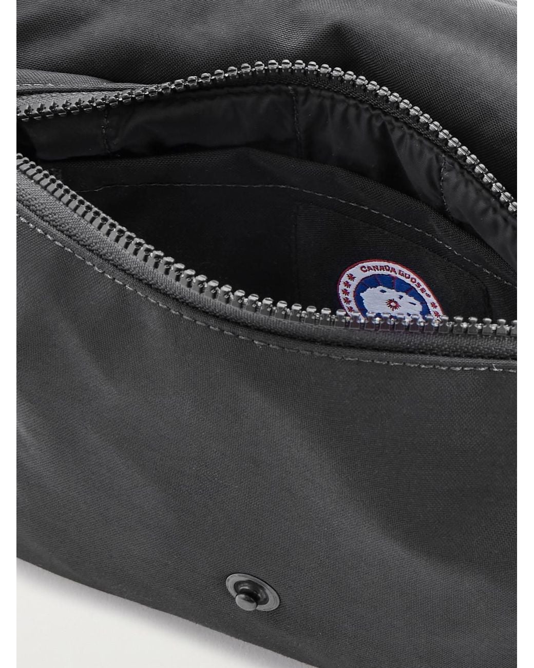 Canada Goose Black Logo-Appliquéd Shell Belt Bag for men