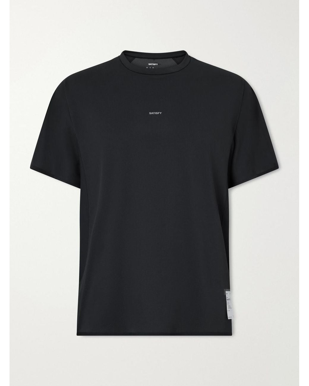 Satisfy Black Auralite Uv T-Shirt for men