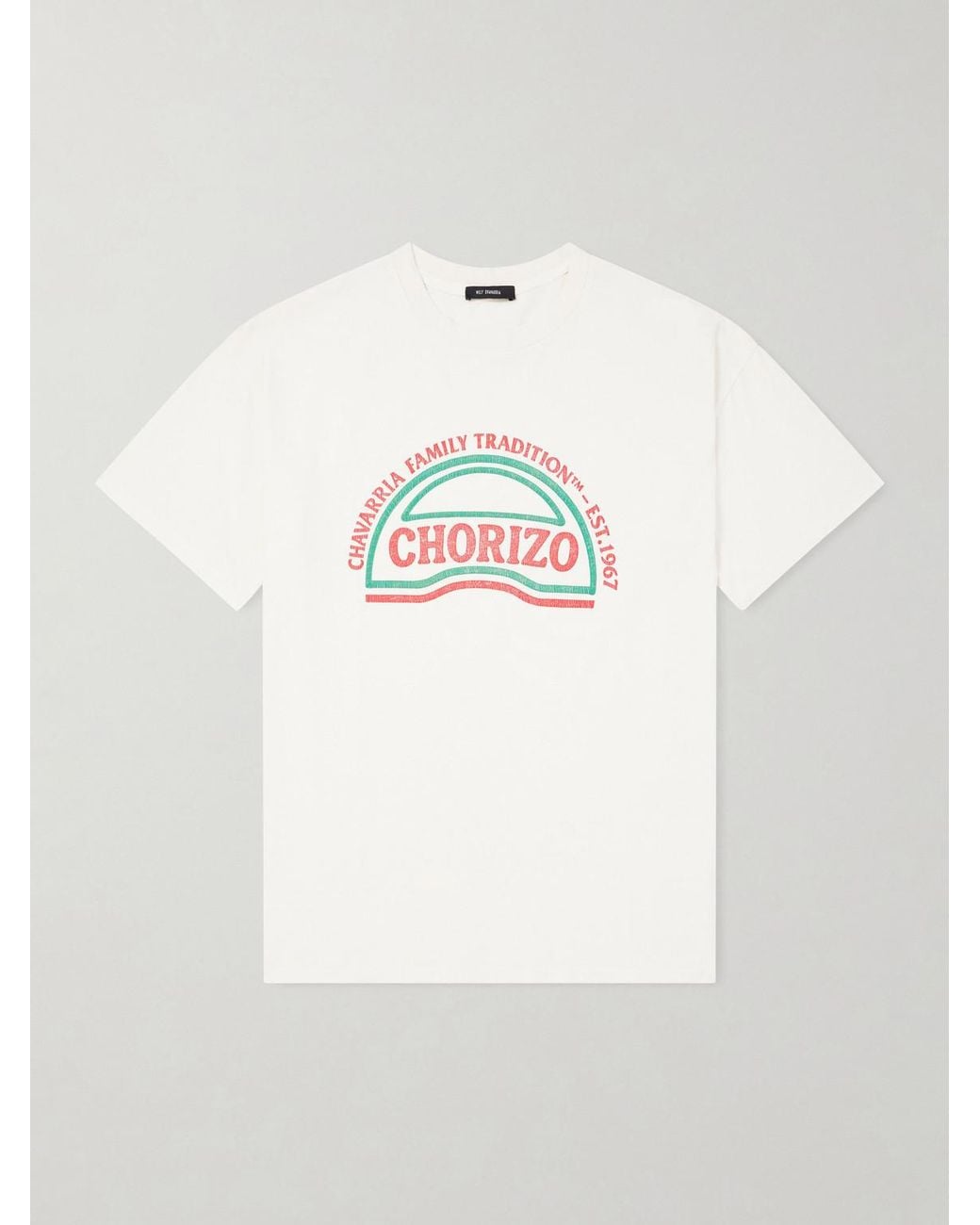 Willy Chavarria White Chorizo Logo-print Cotton-jersey T-shirt for men