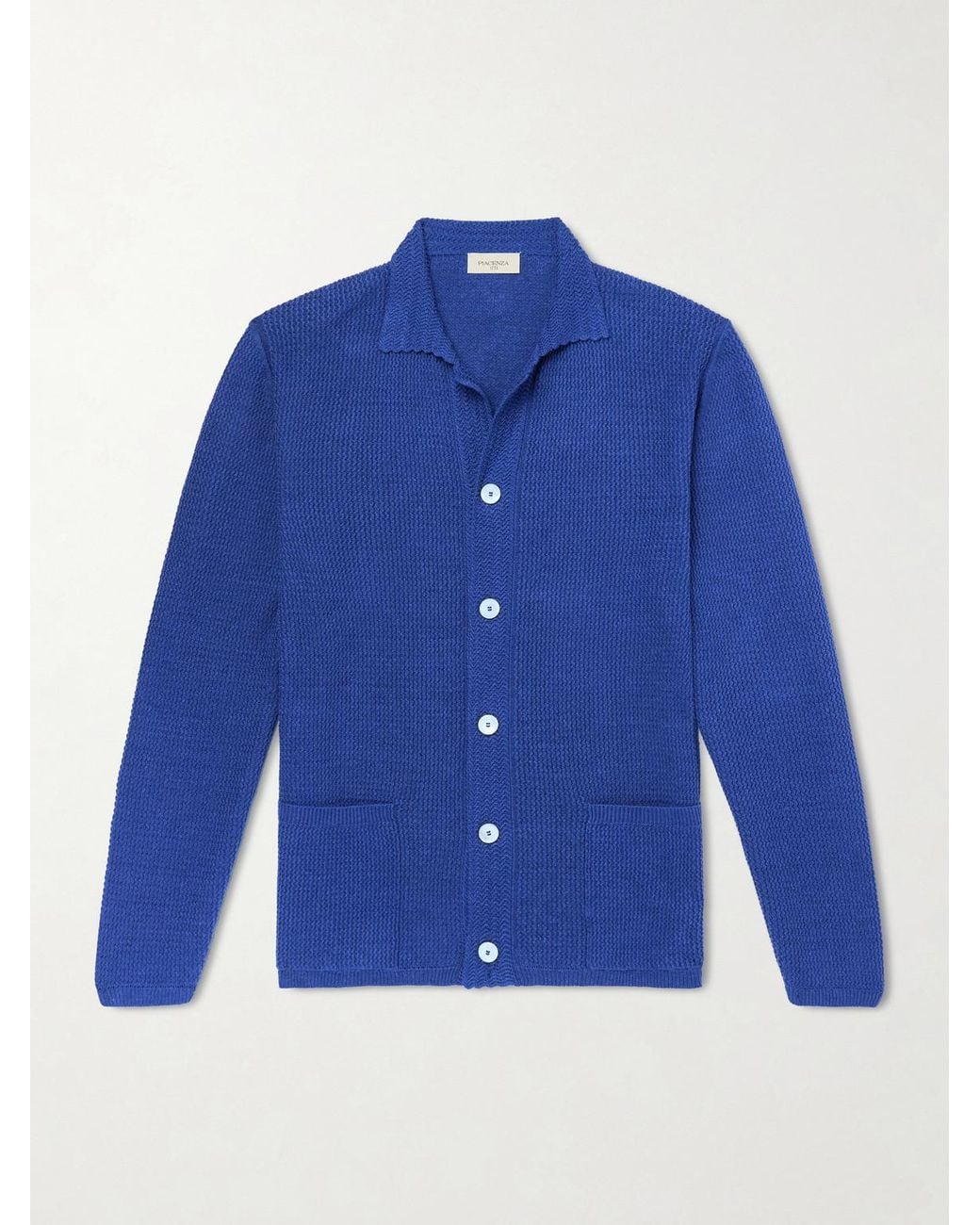Piacenza 1733 Blue Silk And Linen-Blend Chore Jacket for men