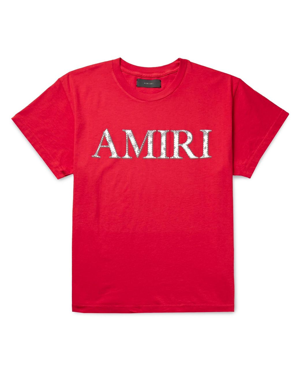 Amiri Logoprint Cottonjersey Tshirt in Red for Men Lyst