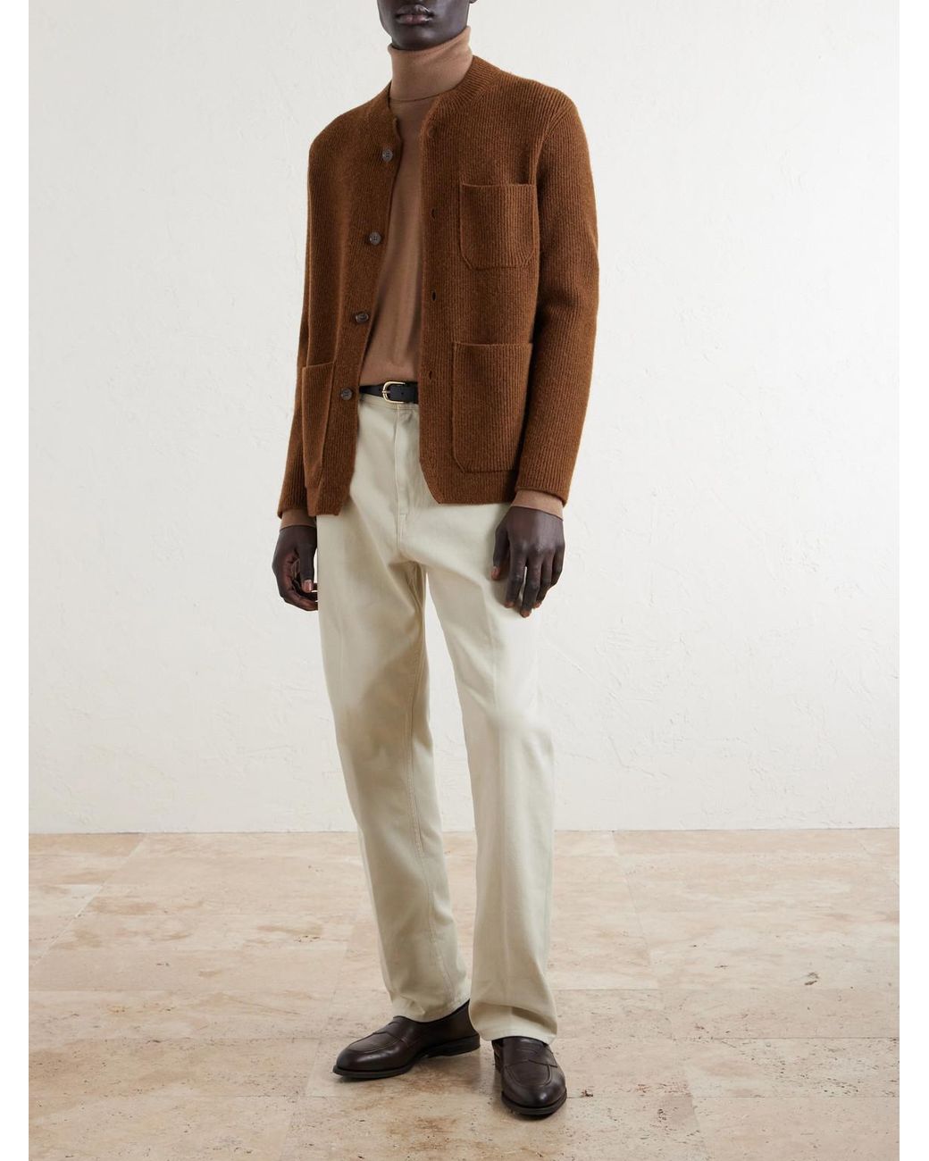 Dunhill Natural Cashmere Rollneck Sweater for men