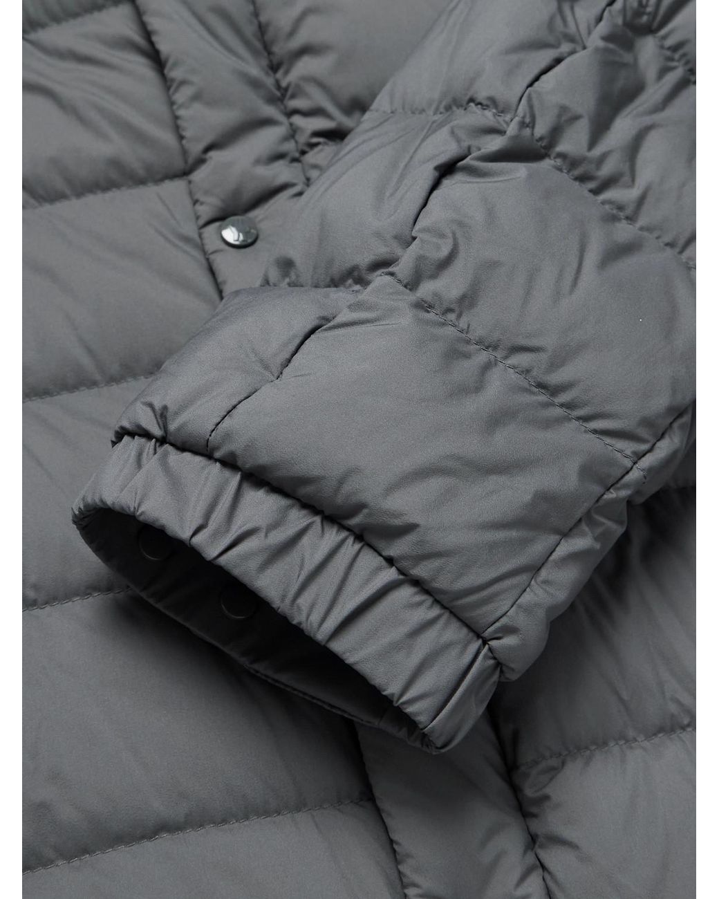 Moncler Gray Selves Quilted Shell Down Jacket for men